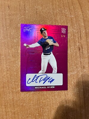 2023 Leaf Perfect Game - Michael Ryan - Pink Just Gems Auto #d 6/6