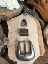 27. VIntage TAXCO 925 Sterling Silver Fit for 1" Belt Buckle 3 part. 56g