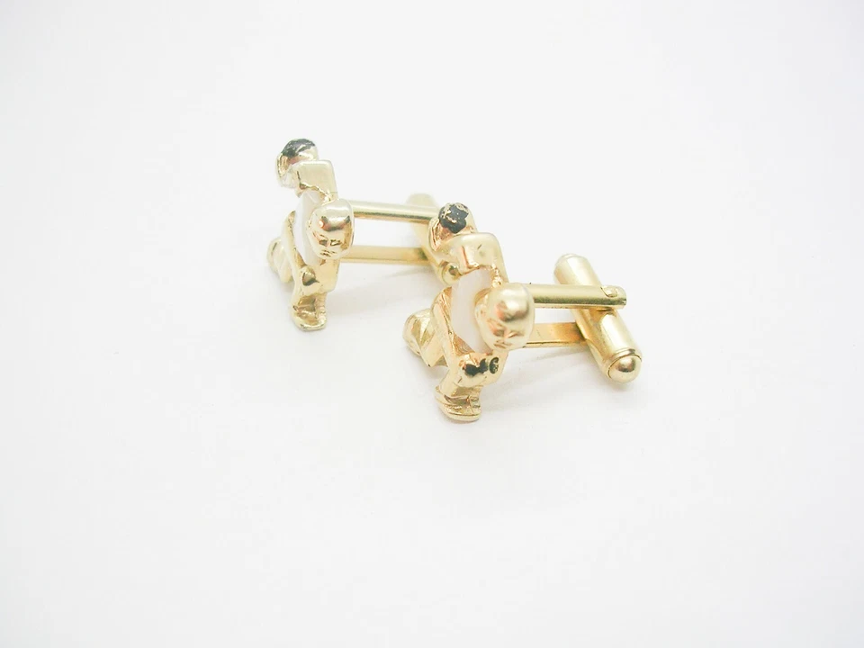 Gemelos Bowler de Colección Madreperla Gemelos Uso Formal Joyería para Hombre Foto 2 de 3