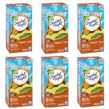 6 Pack Crystal Light Sweet Tea Sugar-Free Drink Mix Pitcher Packets 72 Quarts