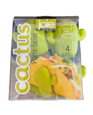 Joie Cactus Taco Holders Set of 4 - Fiesta- NEW- Taco Tuesday - Easy ￼￼