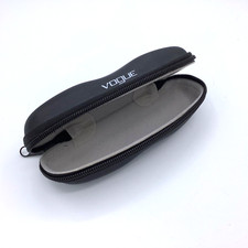 Vogue Eyeglasses Sunglasses Black Semi-Hard Zipper Case Only Authentic