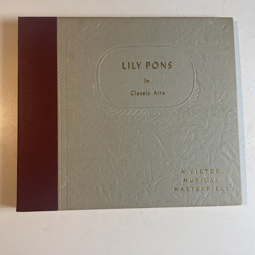 10 Zoll 78 1/min Set (4) Lily Pons in klassischer Luft - Victor M 756