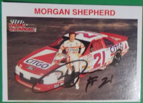 MORGAN SHEPHERD CITGO NASCAR AUTOGRAPHED CARD