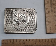 NRA - 2 MILLION CLUB - belt BUCKLE - listing 7437