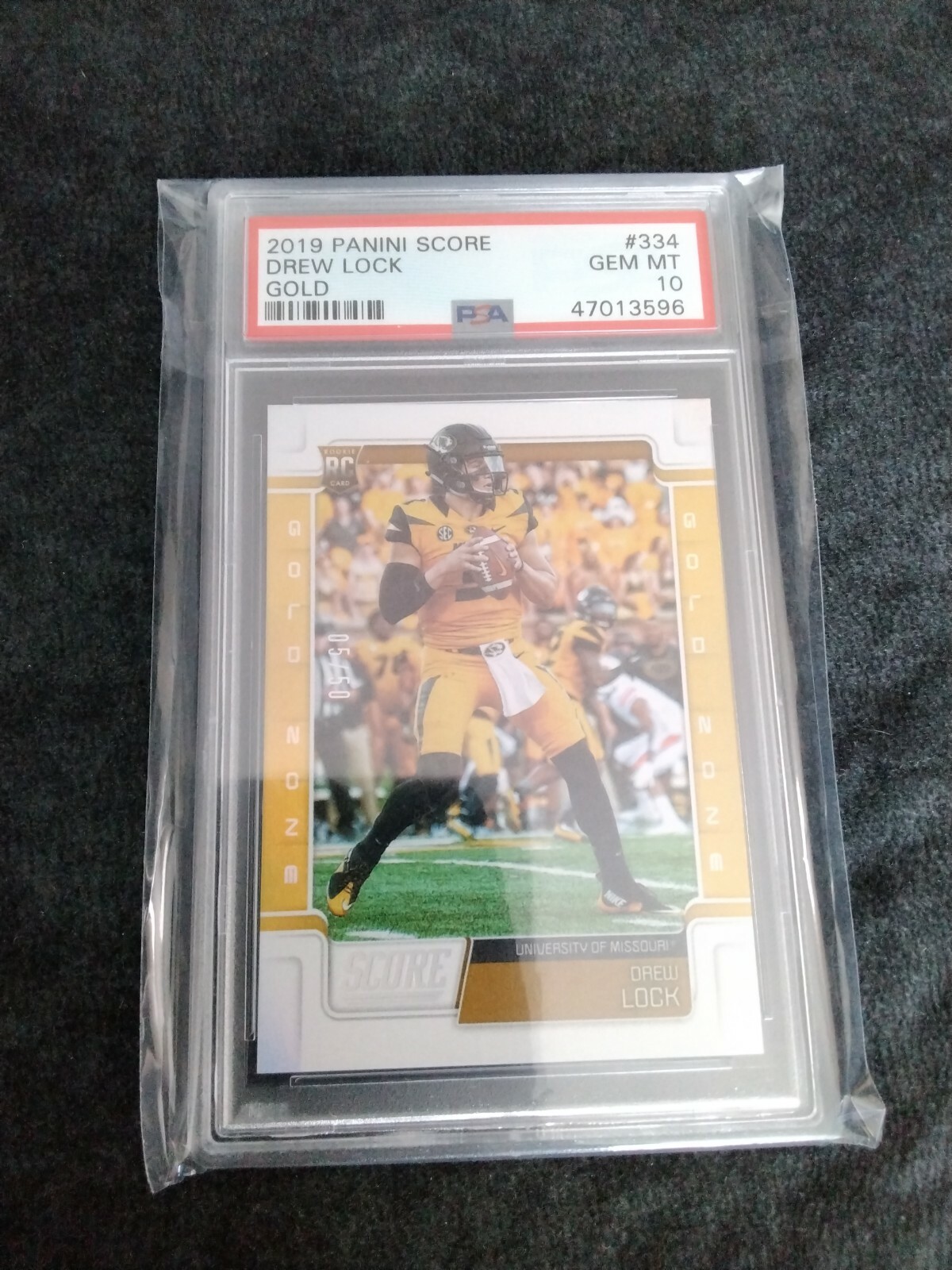 Drew Lock Panini Score #334 Gold