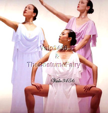 Revelation ORCHID Child Medium Dance Costume Rhine Leotard Egyptian Dress New