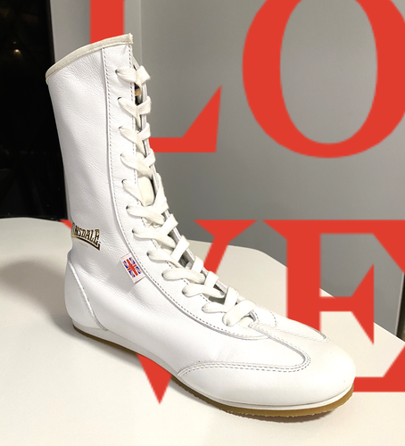 nuevo *** Botas De Boxeo Lonsdale Mujer Color Blanco Cuero. Tallas 5 y  6U.S. | eBay
