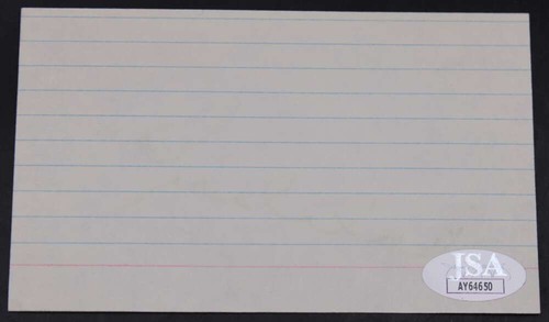 Bobby Orr Signed 3x5 Index Card Boston Bruins Autograph JSA COA ZJ16991 - Picture 3 of 3