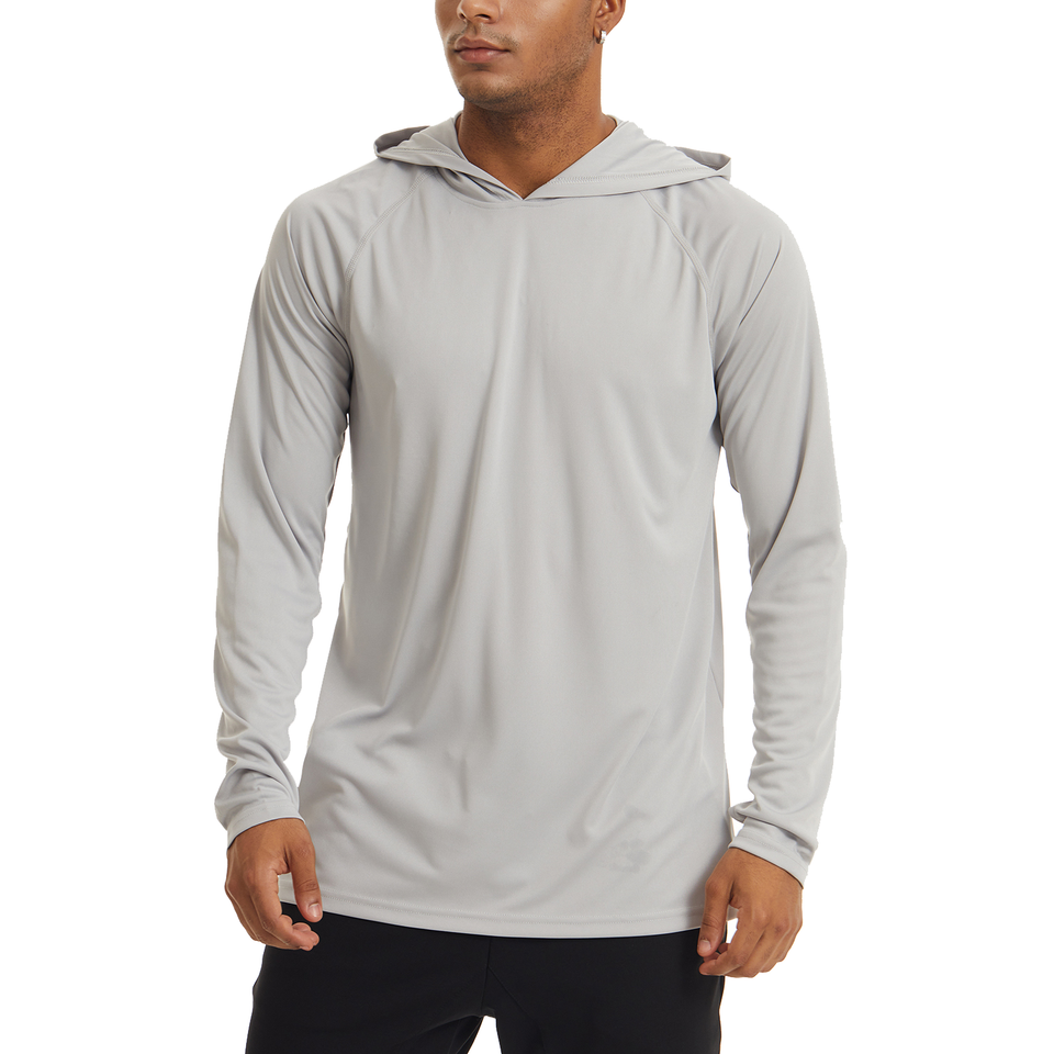 Men's UPF 50+ Sun Protection Hoodie Shirts Long Sleeve Fishing Shirts ...