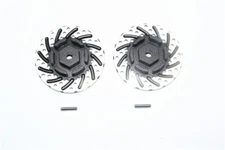 GPM Aluminum +3Mm Hex With Brake Disk With Silver Lining For AXIAL SCX10 II