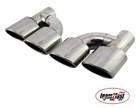 Embouts d’échappement duplex 4 sorties Mercedes Benz AMG Look Double sortie