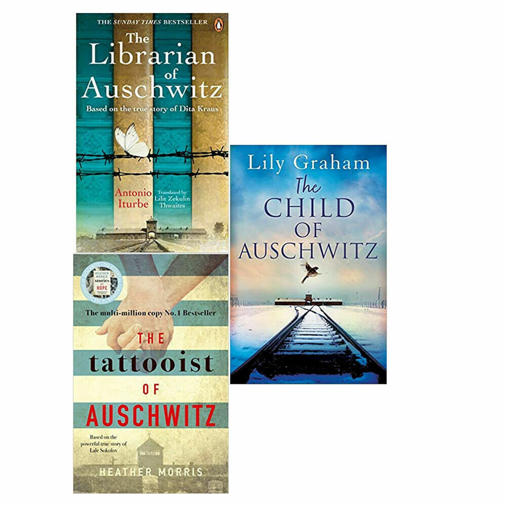 Child of Auschwitz,Librarian of Auschwitz,Tattooist 3 Books Collection Set New