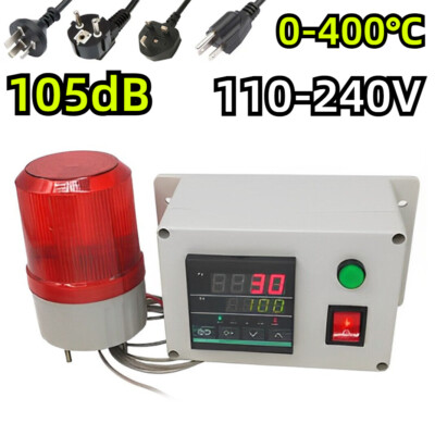 0 400  110-240V 105dB Intelligent Over High And Low Temperature Alarm Sensor New
