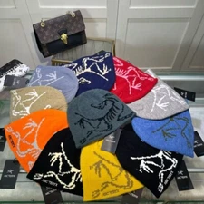 (Free Tax) 100% Wool Arcteryx Bird Head Toque Beanie Hat Knitted Warm Hat Cap