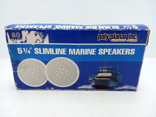 Poly-Planar MA-2005 Waterproof Marine Grade Speakers 5-1/4" Slimline Works - Picture 5 of 5
