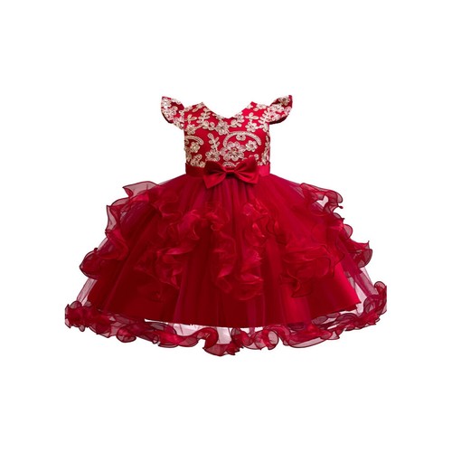 Kids Princess Birthday Party Tutu Dress Formal Flower Girls Wedding Pageant Gown - Picture 22 of 22