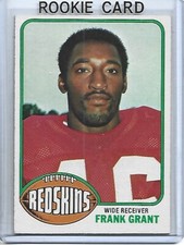 Frank Grant 1976 Topps Football ROOKIE Card #151-Washington Redskins