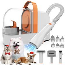 12000Pa AIRROBO PG10 Dog & Cat Grooming Vacuum with Pet Clippers Low Noise US