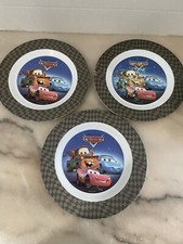 Set of 3 Disney Pixar Cars Melamine Plates