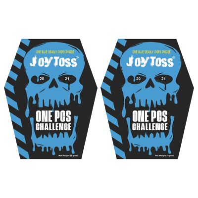JOYTOSS One Pcs Chips Challenge  (Pack of 2) Full Madness Blue Color