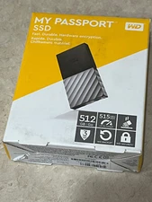 My Passport SSD Portable Storage USB 3.1 Black/Gray 512GB NEW NIB