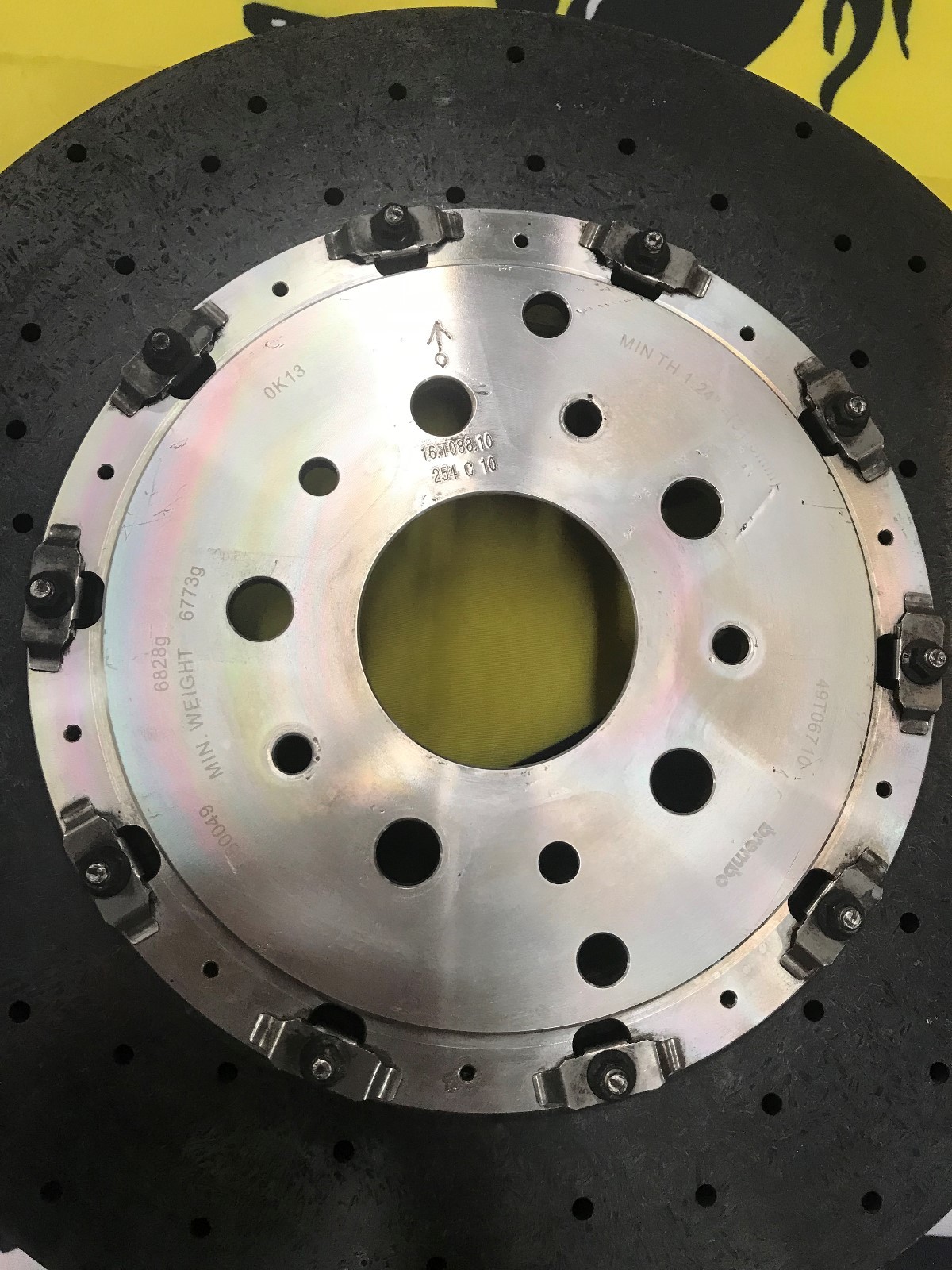 FERRARI 458 ITALIA SPIDER CALIFORNIA REAR CARBON CERAMIC BRAKE DISC OEM 304561