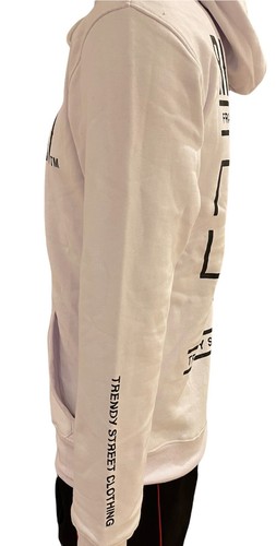 Mens rich hoody. urban streetwear hip hop style bling pullover white - Picture 5 of 5