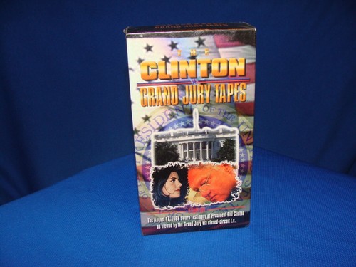 VHS The Clinton Grand Jury Kassetten 2 Kassetten Set 1998 Brentwood Heimvideo versiegelt
