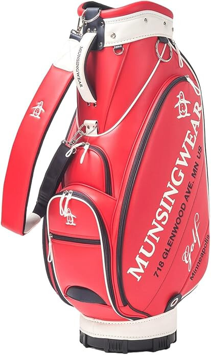 Мужская сумка MUNSINGWEAR Golf Caddy Bag 9, 5x47 дюймов, 3,7 кг, красная MG5SCB01M