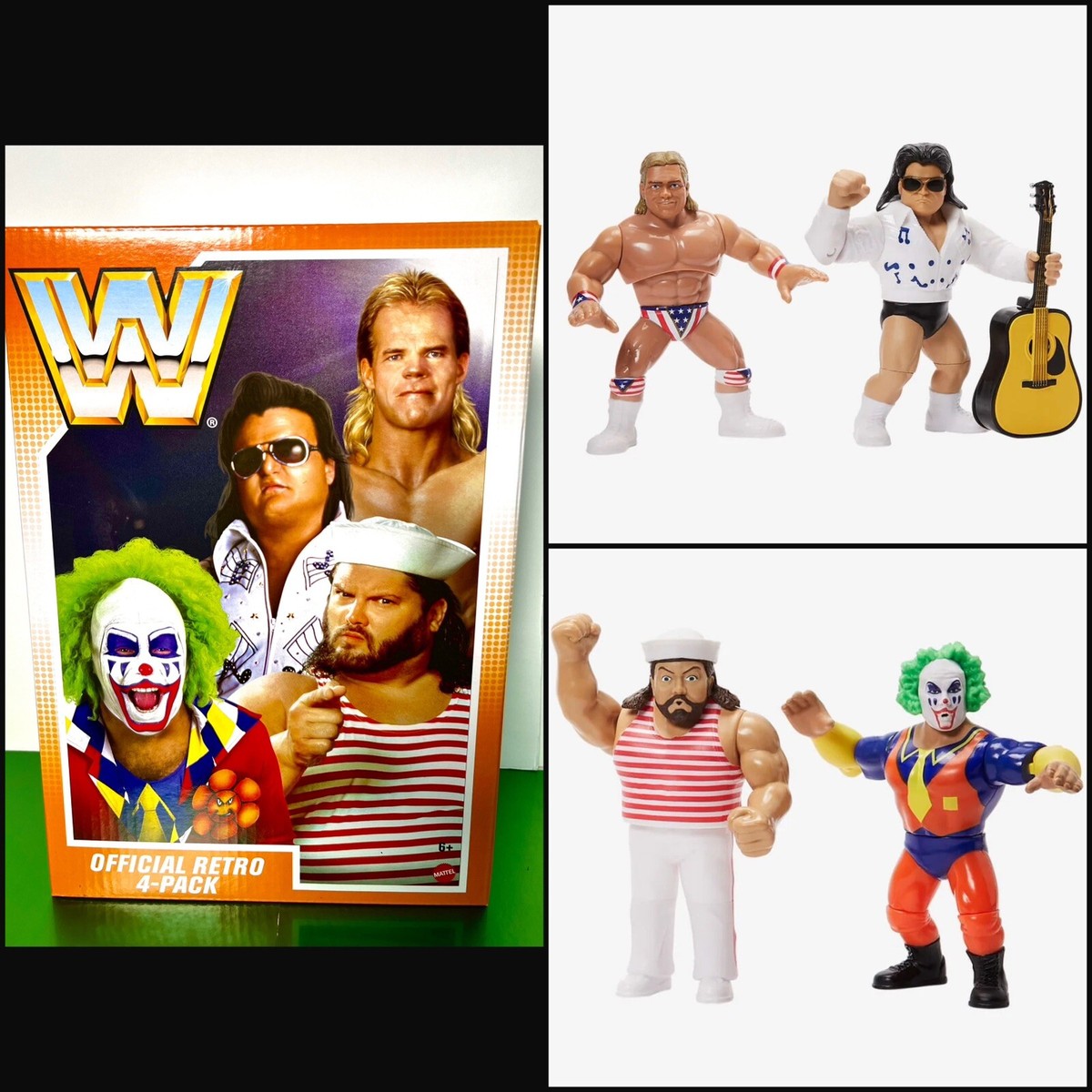 2023 Mattel Creations - WWE Retro 4-Pack Wave 4 Figure Set