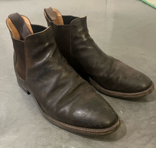 Crockett & Jones Brown Rough Out Suede Chelsea 5 Boots UK 7.5 E US 8.5