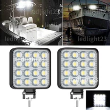 3" LED Marine Lights Pods Pontoon Boat HeadLights Spreader Docking Fishing Lamp