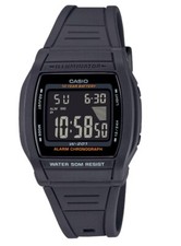 Casio W201-1BV, Digital Chronograph Watch, Resin Band, Alarm, 10 Year Battery