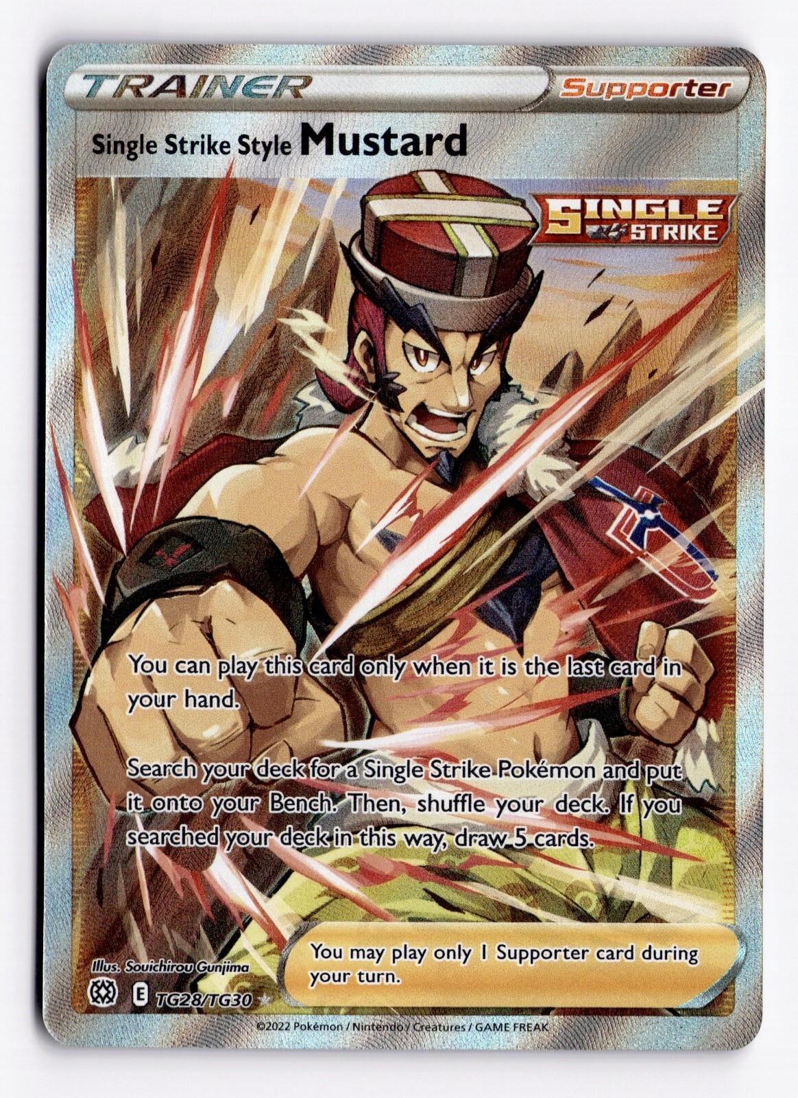 Single Strike Style Mustard TG28/TG30 Full Art - Brilliant Stars - Near Mint