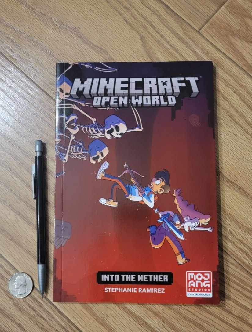 Minecraft Open World Into the Nether Graphic Novel Book Stephanie