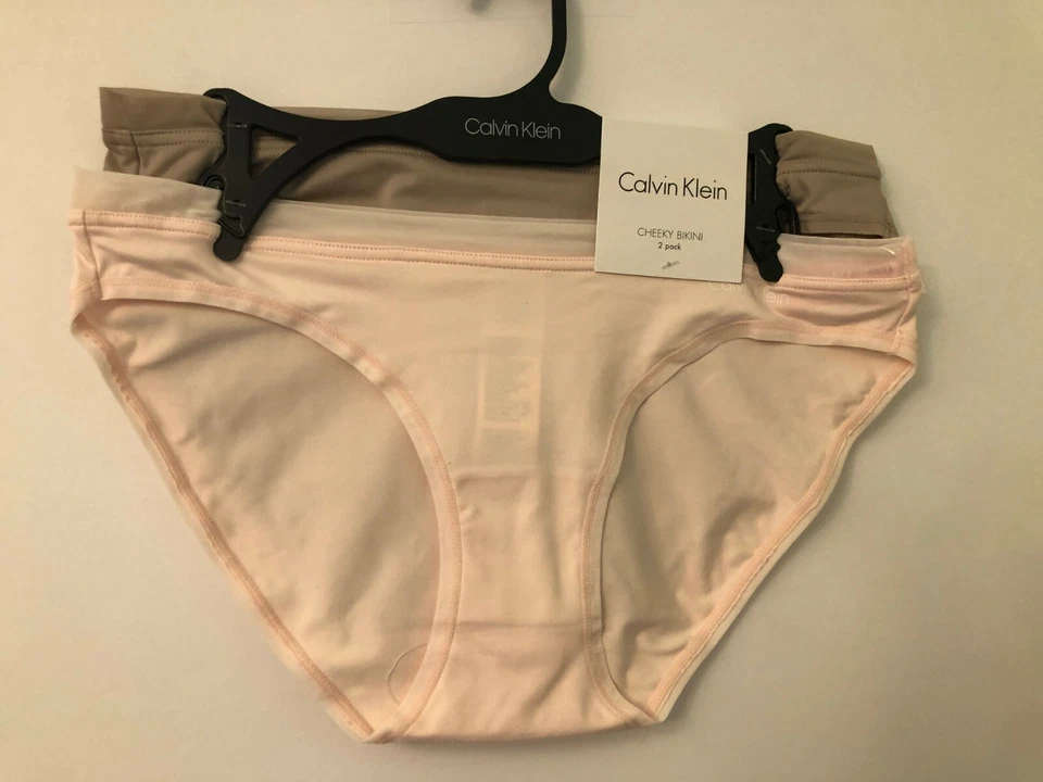 Paquete de 2 calvin klein Sexy Bikini Ropa Interior Panty Regalo Perfecto Talla M Foto 2 de 4