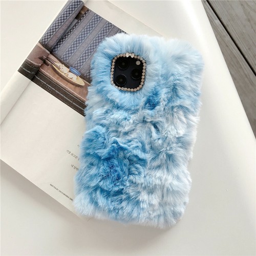 Winter Fur Plush Furry Case Cover for iPhone 13 12 11 Pro Max 13 Mini XS XR 8 7 - Picture 7 of 16