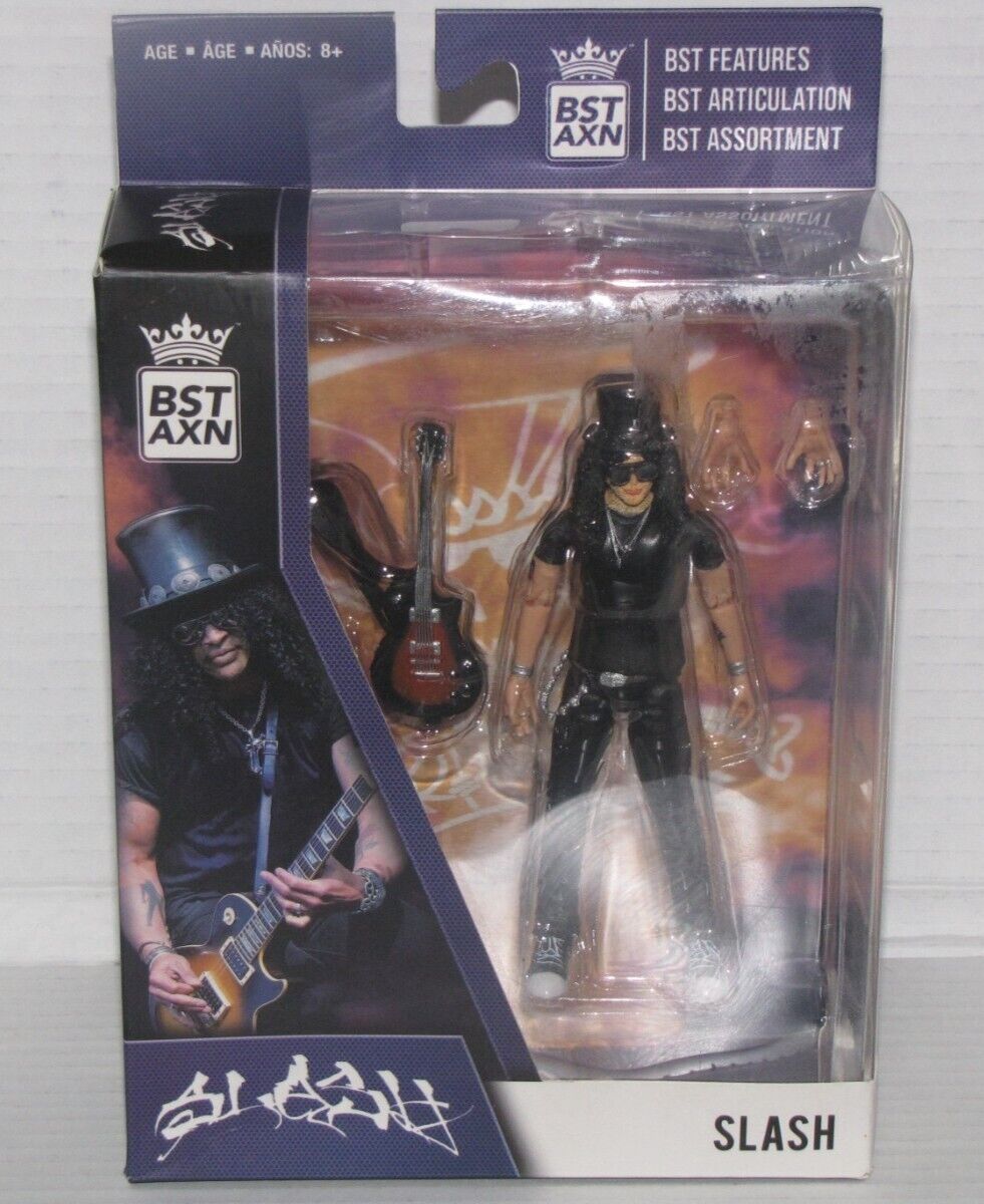 BST AXN Guns N' Roses Slash 5” Action Figure NEW GNR