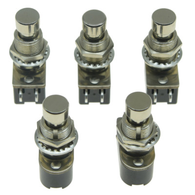 5pcs2-Pin SPST Momentary Push Button Soft Touch Effect Pedal Foot Switch OFF(ON)