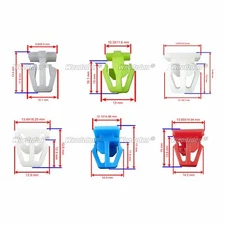 QTY.60 Door Body Side Moulding Clip Auto Car Fastener Plastic Retainer For Honda