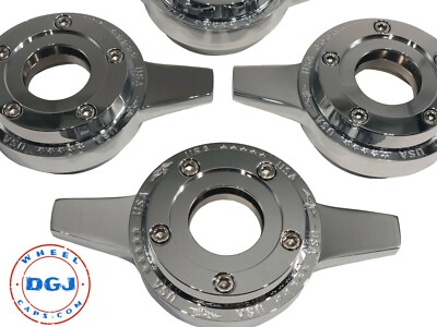 Set of 4 Zenith Style Locking Chrome Rings for Lowrider Wire