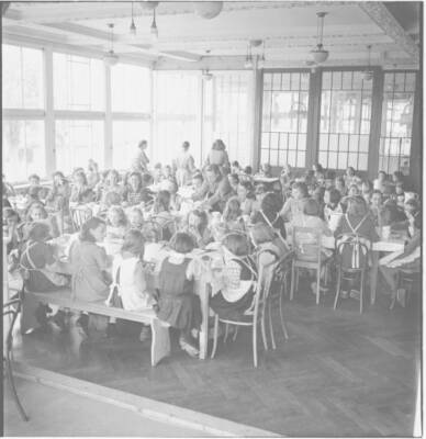 In the common room#in the common room Switzerland 1946 Old Historic Photo