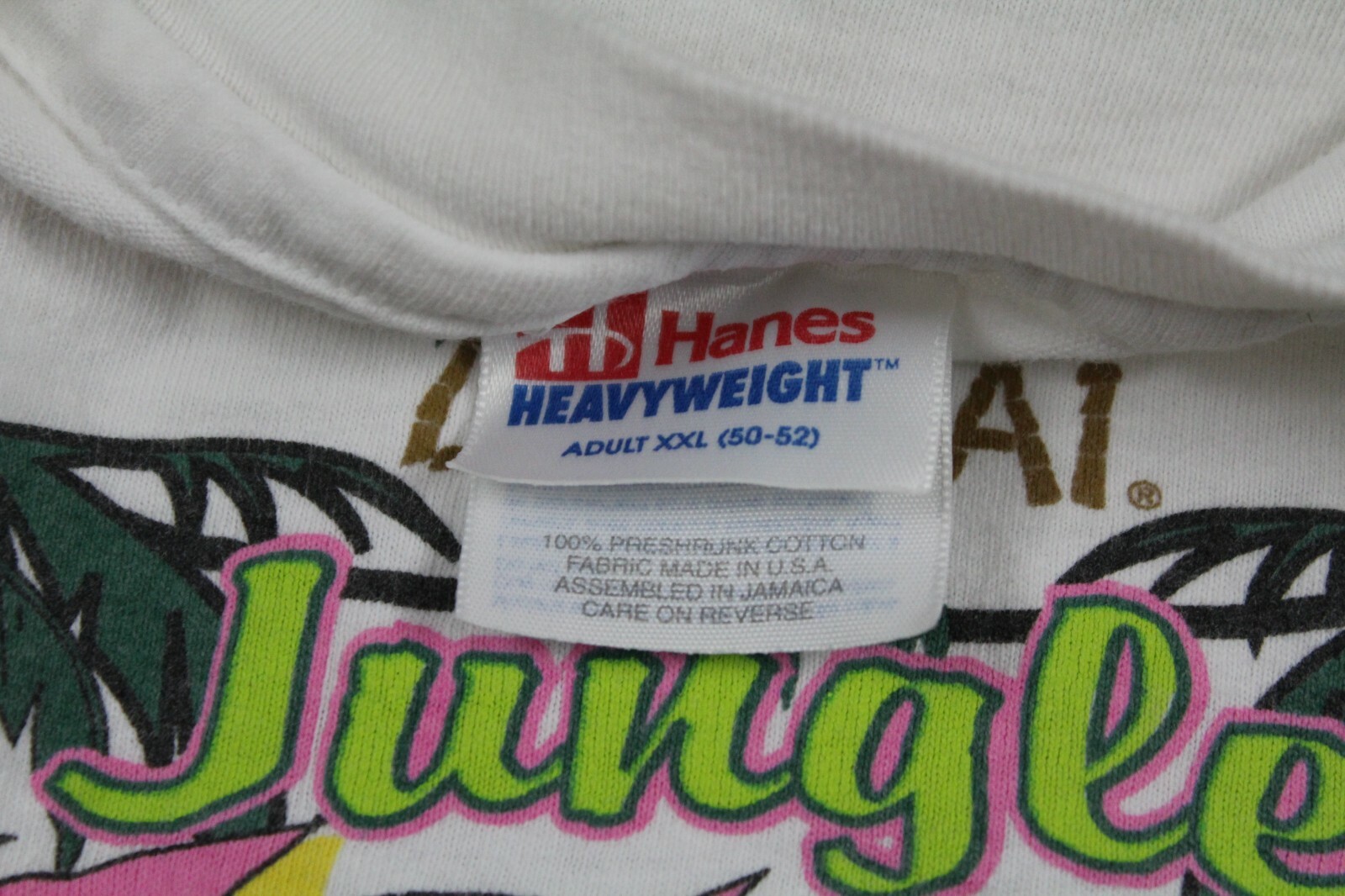 Vintage 90s Captain Jungle Fever White Shirt S… Gem