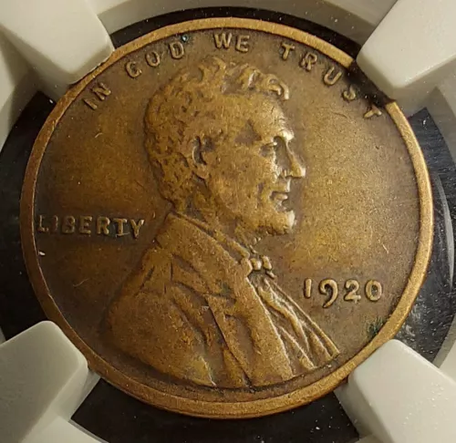USA coins: NGC VF 30 BN 1920 one wheat Cent.