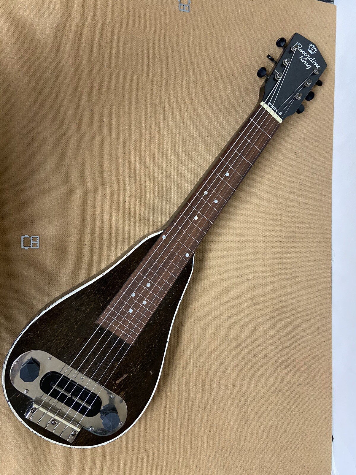 Vintage Recording King Lap Steel Guitar Circa 1937 Made by Gibson