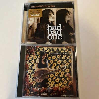 Meredith Brooks 2 CD LOT Bad Bad One Brand New & Bitch Single Open VG