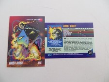 Tarjeta de jinete fantasma Marvel Universe 3 1992 # 25 marca firmada 'tex' Texas, certificado de autenticidad y poa