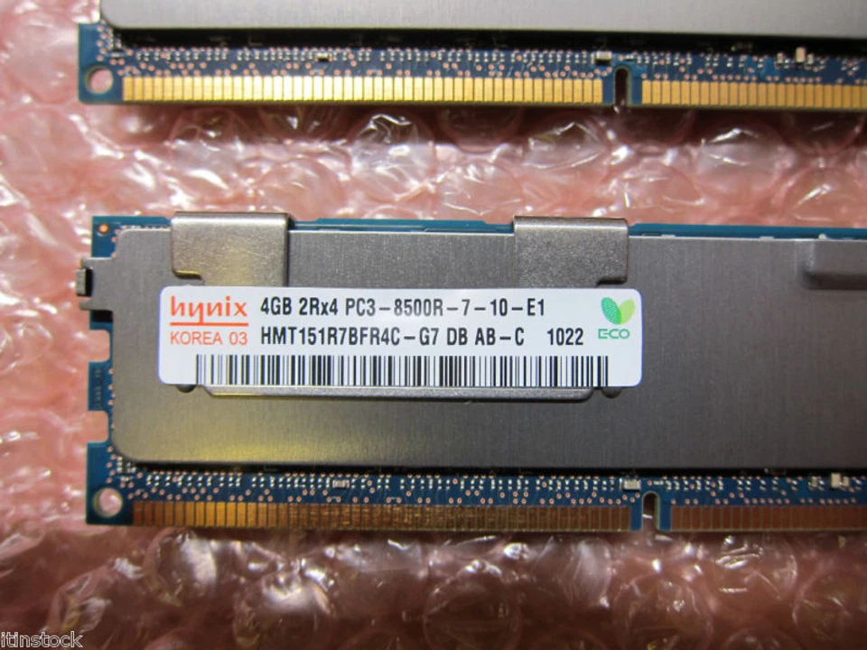 Dell PowerEdge 8 GB (2 x 4 GB) PC3-8500R memoria R710 R610 R410 M710 + otros Foto 3 de 3