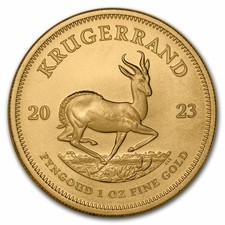 2023 South Africa 1 oz Gold Krugerrand BU 5355.16 per troy oz